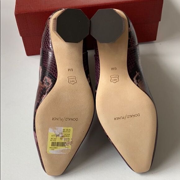 NEW Donald J. Pliner Leather Snakeskin Boots - Picture 8 of 8